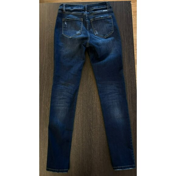 KanCan Curvy Fit High-Rise Distressed Button-Fly Skinny Jeans Size 3/25 - Picture 2 of 10